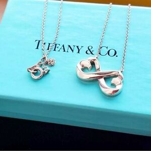 Tiffany & Co. Silver Heart Infinity Necklace